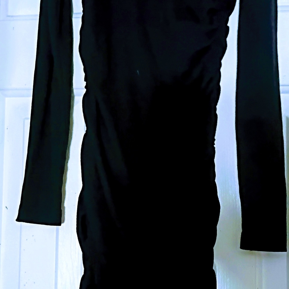 SHEIN Classic Black Long Sleeve Dress
